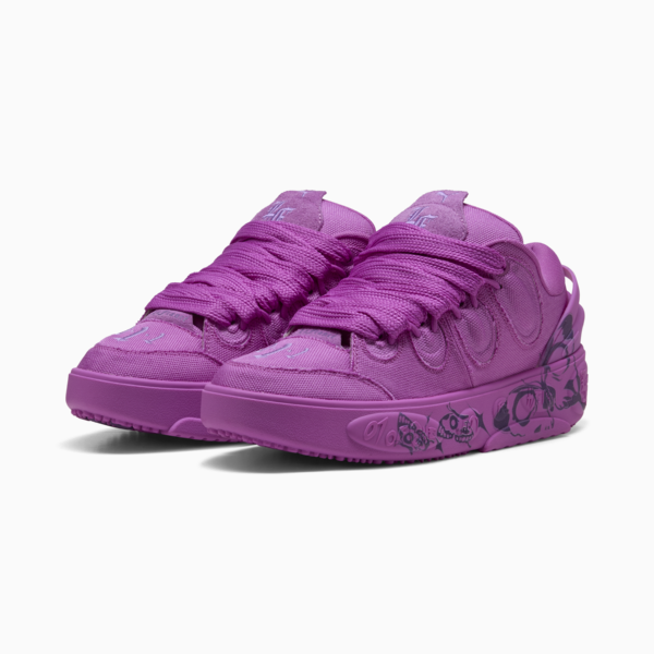 PUMA HOOPS x LAFRANCÉ Butterfly Sneakers Unisex, Pure Magenta-Ultra Violet, large-MEX