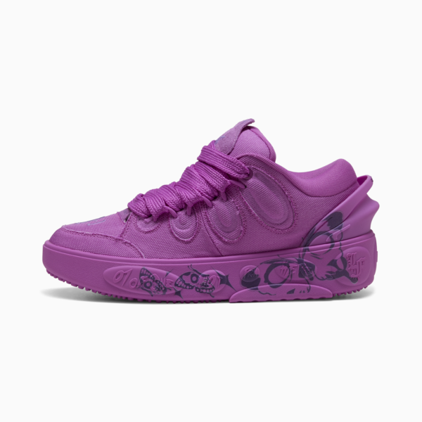 PUMA HOOPS x LAFRANCÉ Butterfly Sneakers Unisex, Pure Magenta-Ultra Violet, large-MEX
