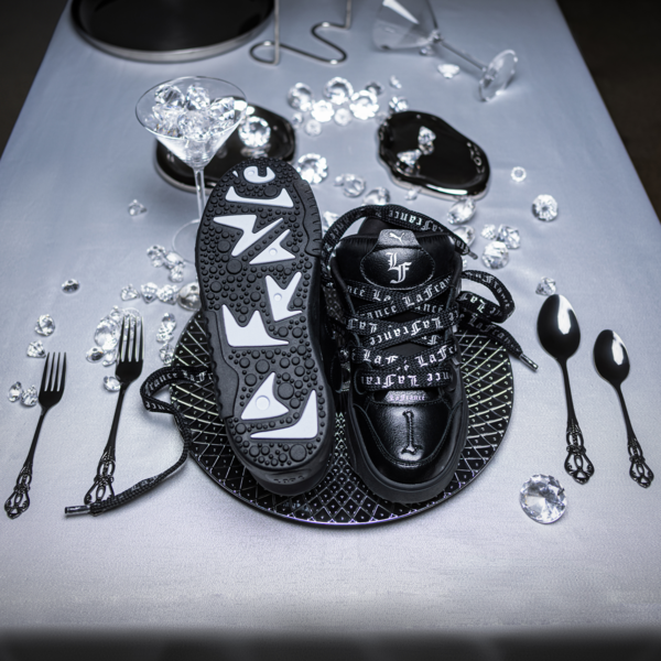Tenis PUMA HOOPS x LAFRANCÉ Chrome, PUMA Black-Silver Mist-Puma Silver, large-MEX
