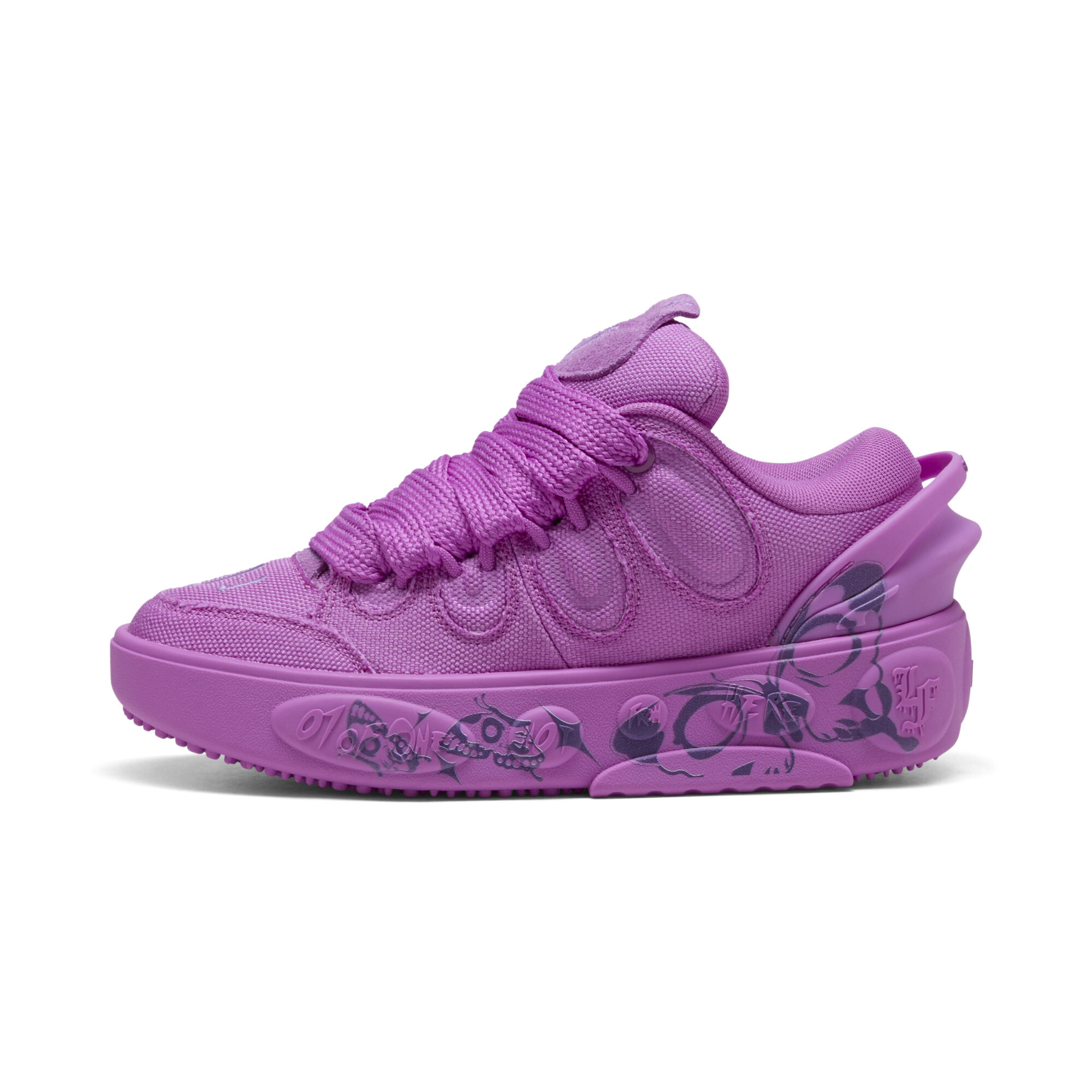 PUMA LaFrancé Butterfly Big Kids' Sneakers in Purple, Size 6