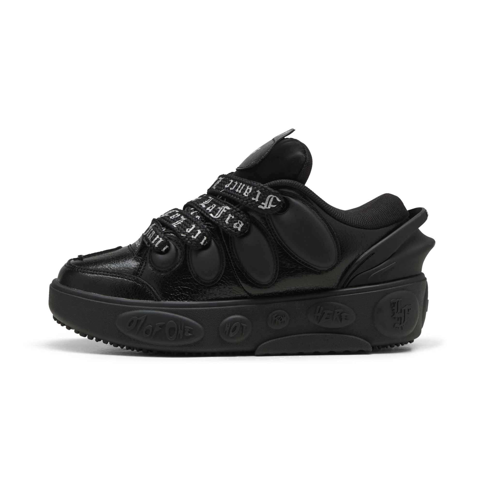 PUMA LaFrancé Written in Chrome Big Kids' Sneakers in Black, Size 4
