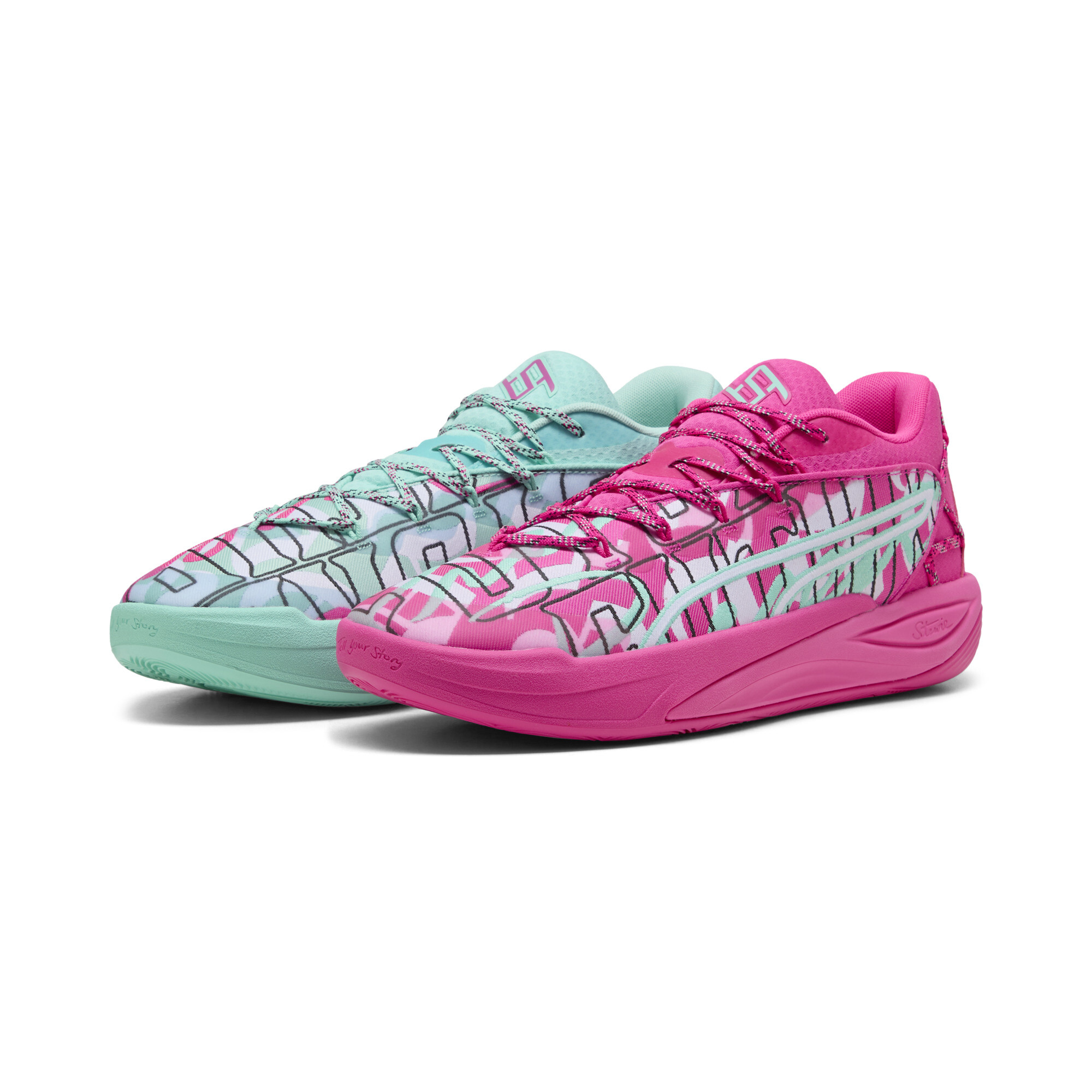 PUMA Stewie 4 Timeless basketbalschoenen voor Dames, Maat 39 thumbnail 8
