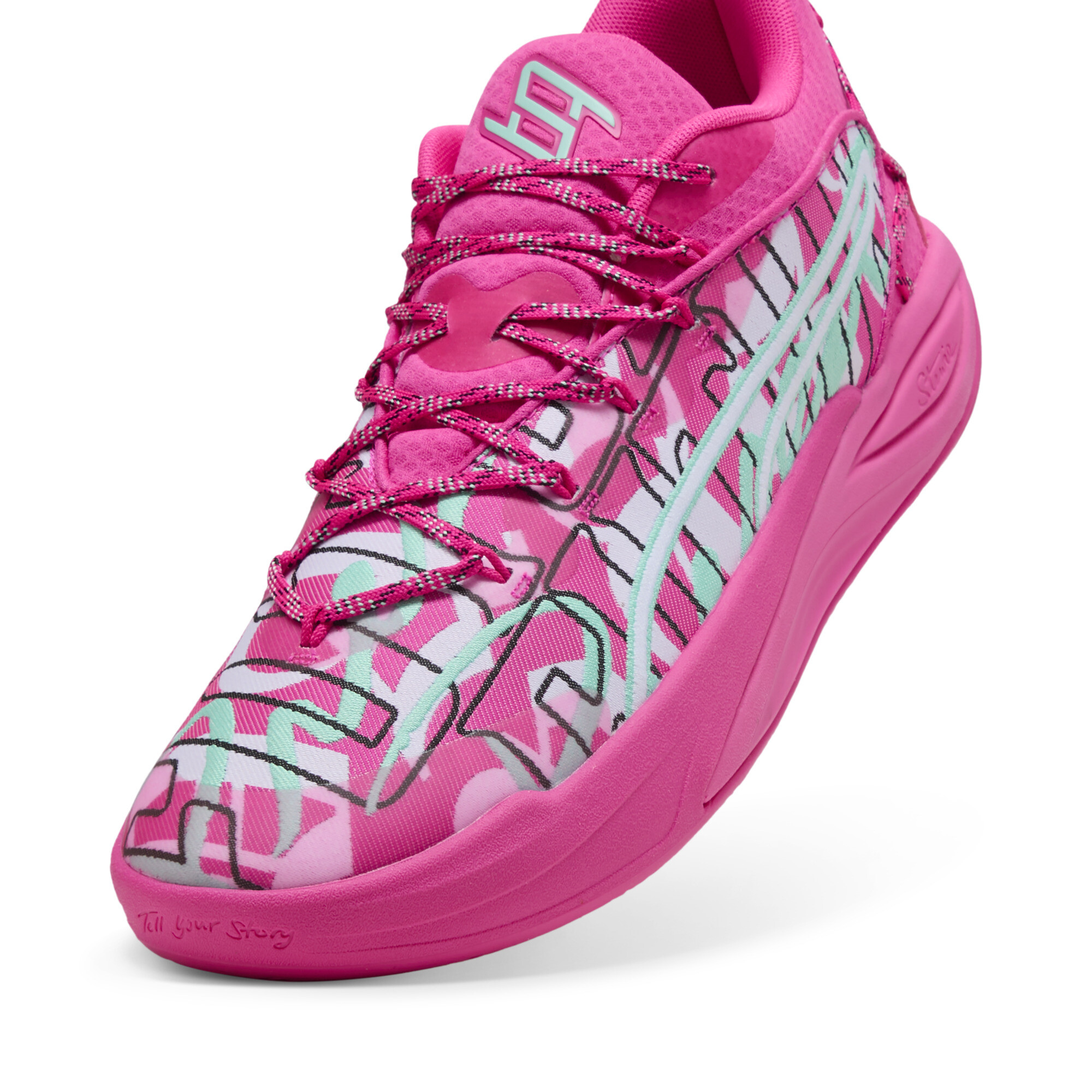 PUMA Stewie 4 Timeless basketbalschoenen voor Dames, Maat 39 thumbnail 4