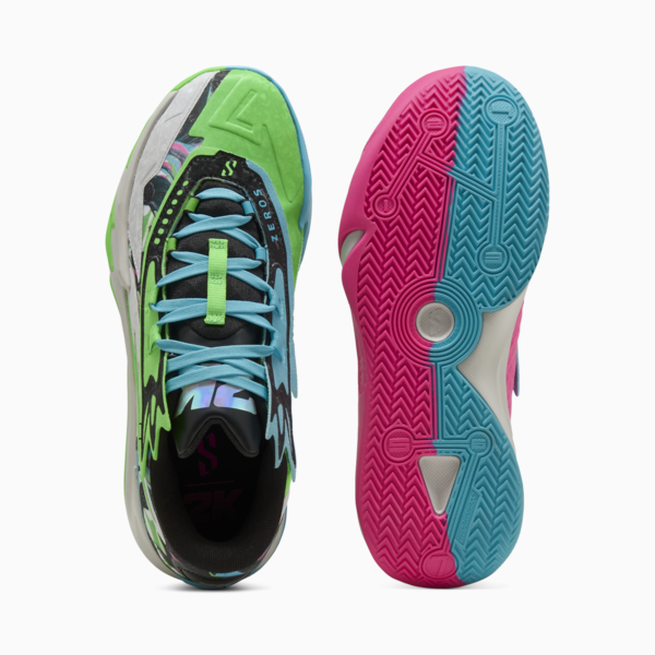 Scoot Zeros II 2K Basketball Shoes Unisex, Bright Aqua-Feather Gray, large-MEX