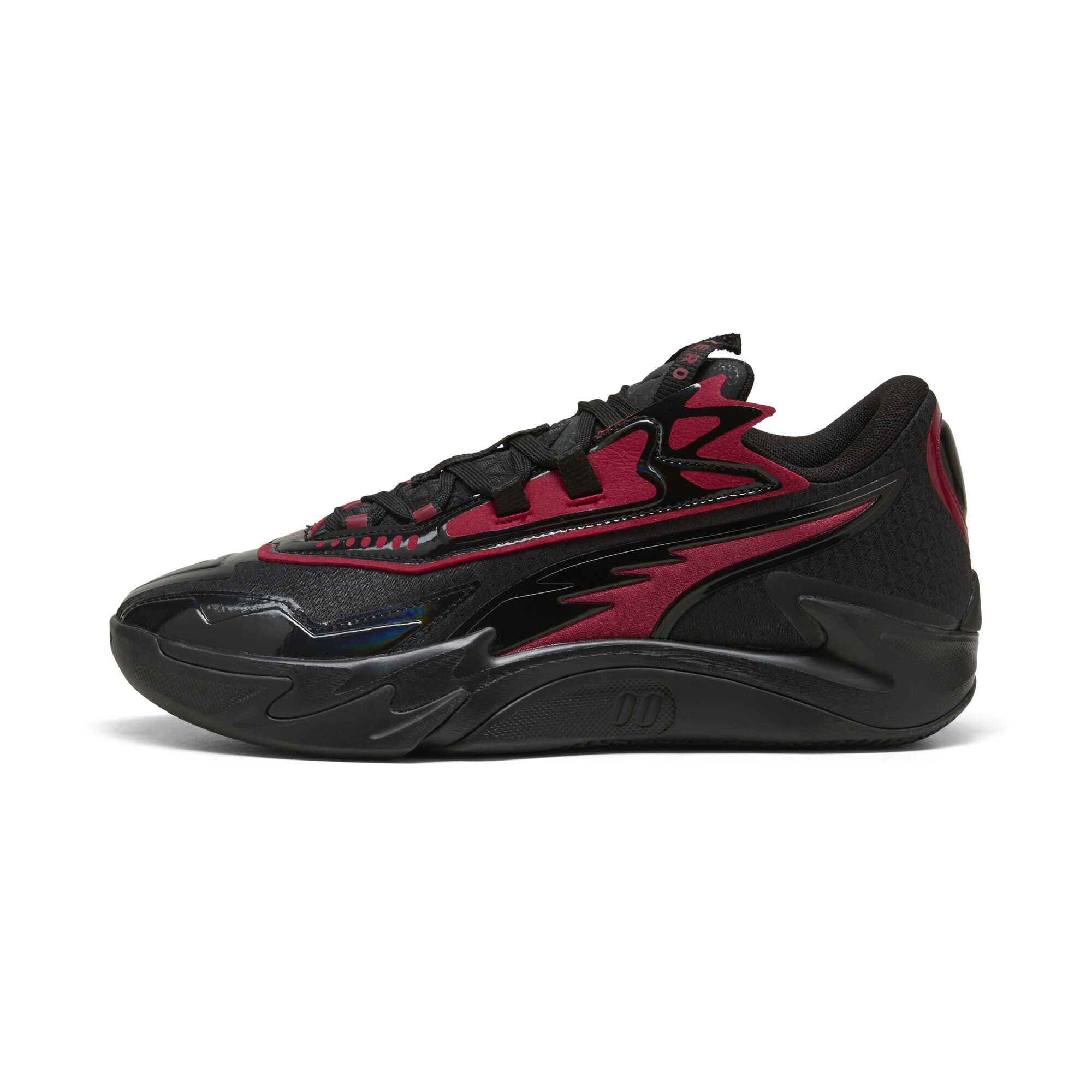 Puma Scoot Zeros II SCRRRT Basketballschuhe Unisex | Mit Plain | Dark Crimson/Black | Größe: 36