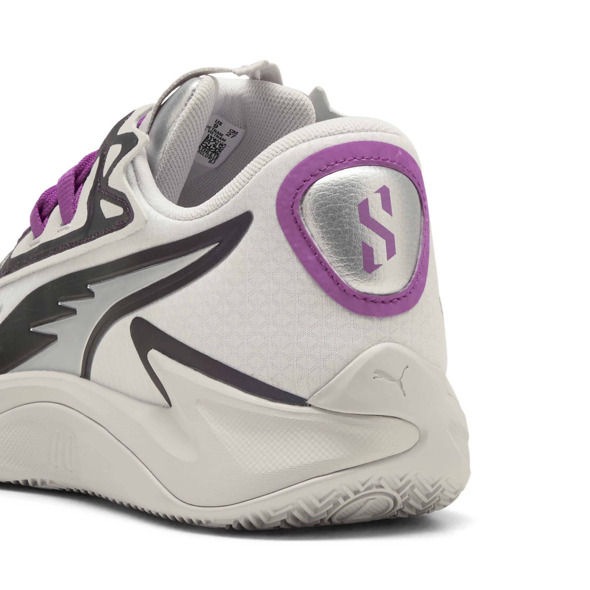 PUMA Scoot Zeros II Sterling uniseks basketbalschoenen, Grijs, Maat 44,5 thumbnail 5