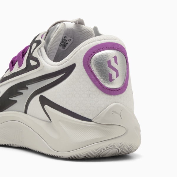 Scoot Zeros II Sterling Basketball Shoes Unisex, Feather Gray-Wild Berry, large-MEX
