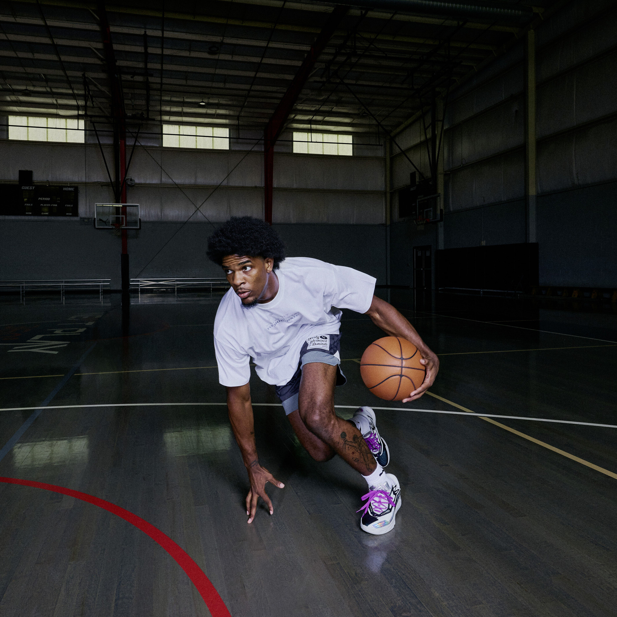 PUMA Scoot Zeros II Sterling uniseks basketbalschoenen, Grijs, Maat 44,5 thumbnail 9