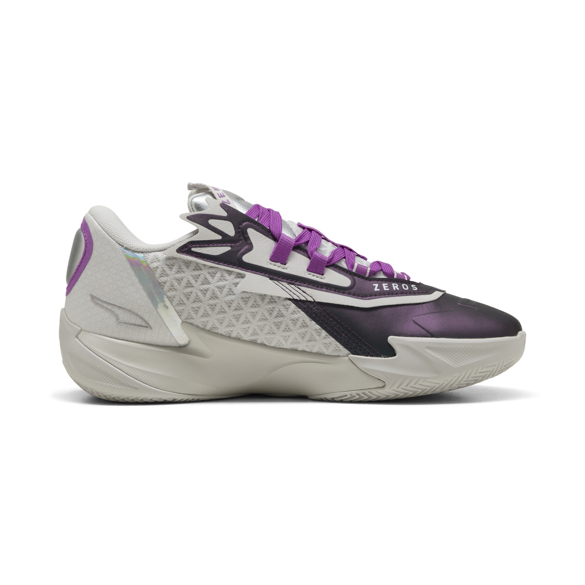 PUMA Scoot Zeros II Sterling uniseks basketbalschoenen, Grijs, Maat 44,5 thumbnail 3
