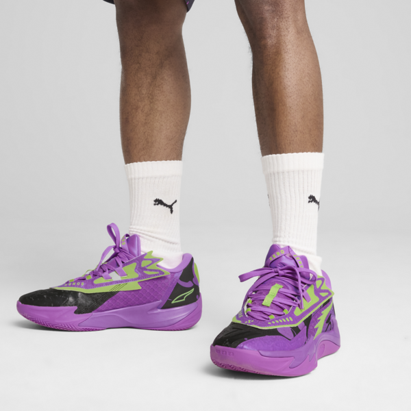 Zapatillas de basquet Scoot Zeros II Purple Lab unisex, Pure Magenta-Green Glare, large-ARG