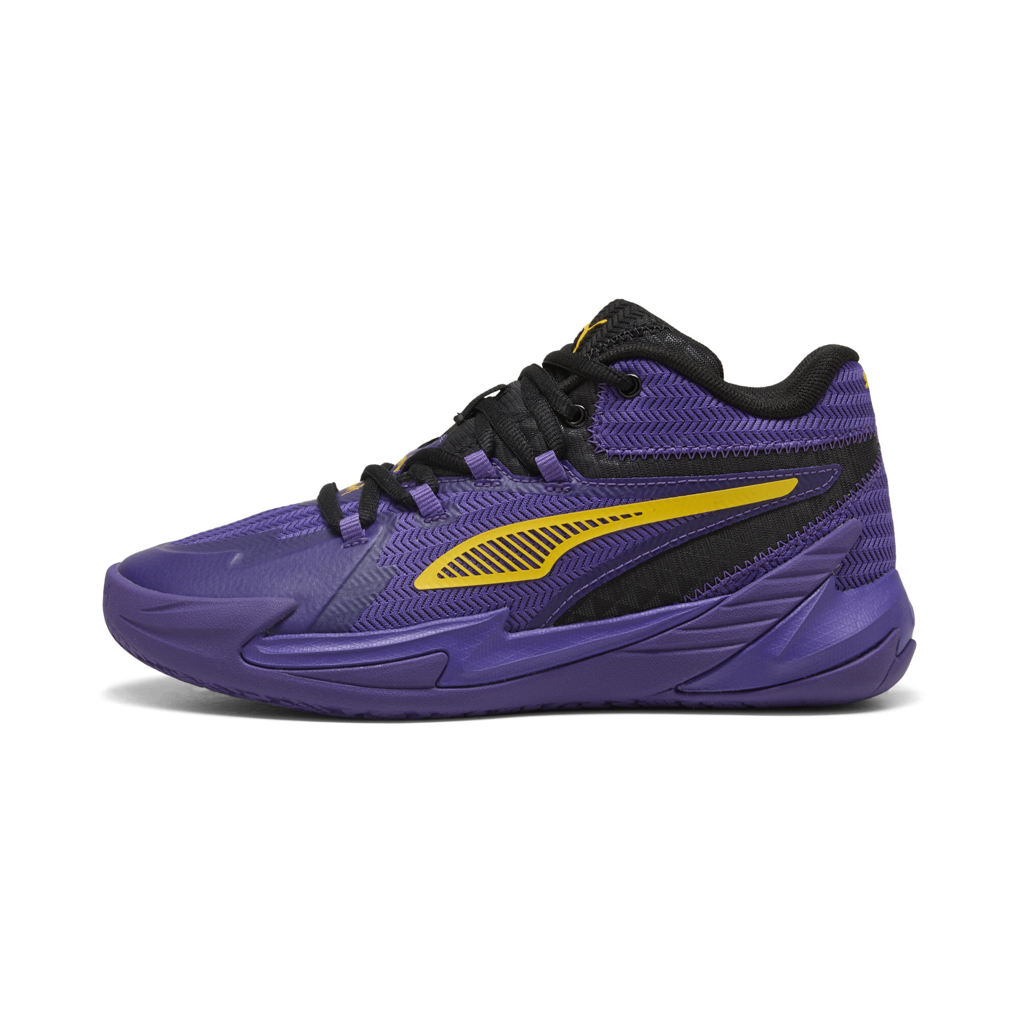 Puma The Dagger Basketballschuhe Unisex | Mit Plain | Black/Violet | Größe: 37