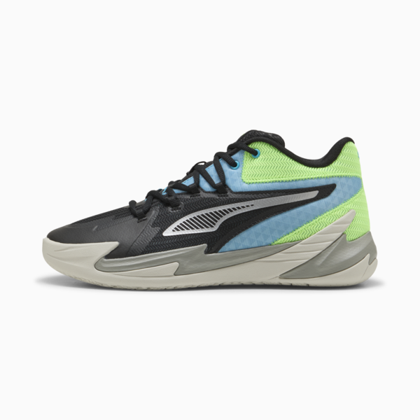 Tenis de básquet The Dagger, PUMA Black-Bright Aqua-Green Glare, large-MEX