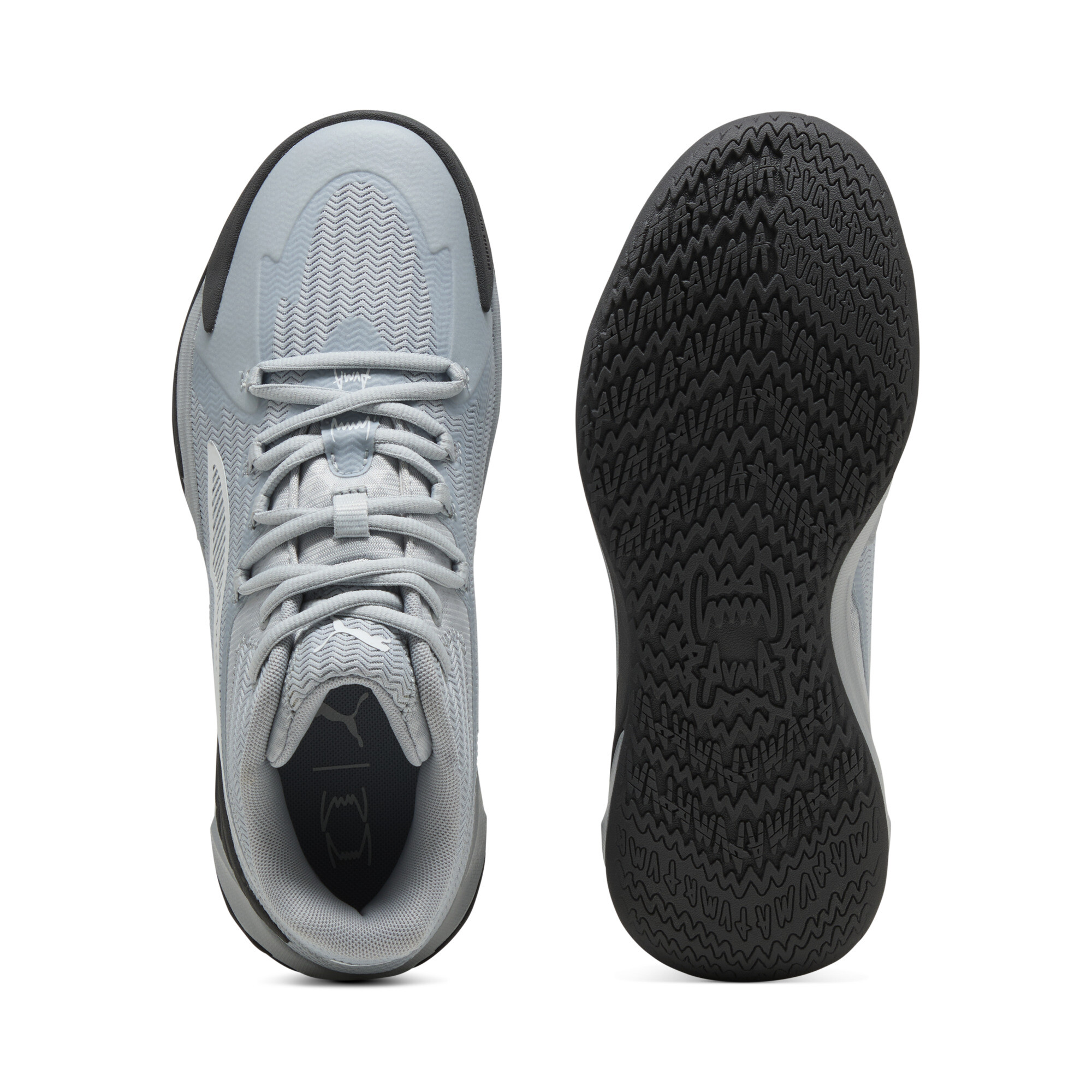 PUMA The Dagger uniseks basketbalschoenen, Grijs/Wit, Maat 40 thumbnail 4