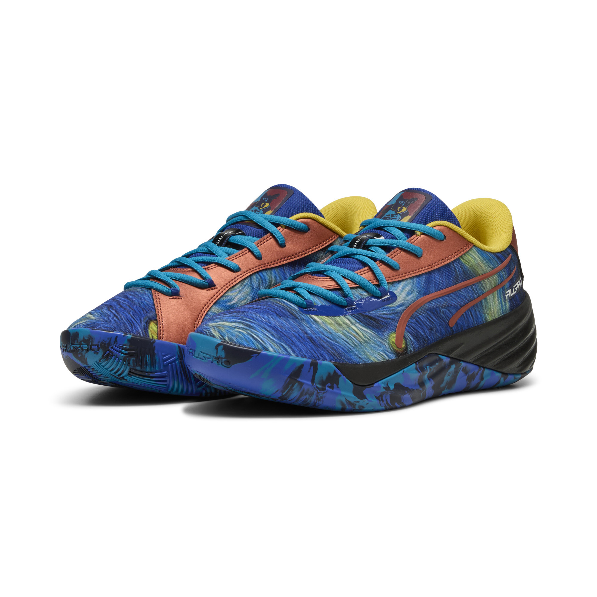 PUMA All-Pro NITROâ¢ SQD Dylan Exhibit uniseks basketbalschoenen, Blauw, Maat 48 thumbnail 6