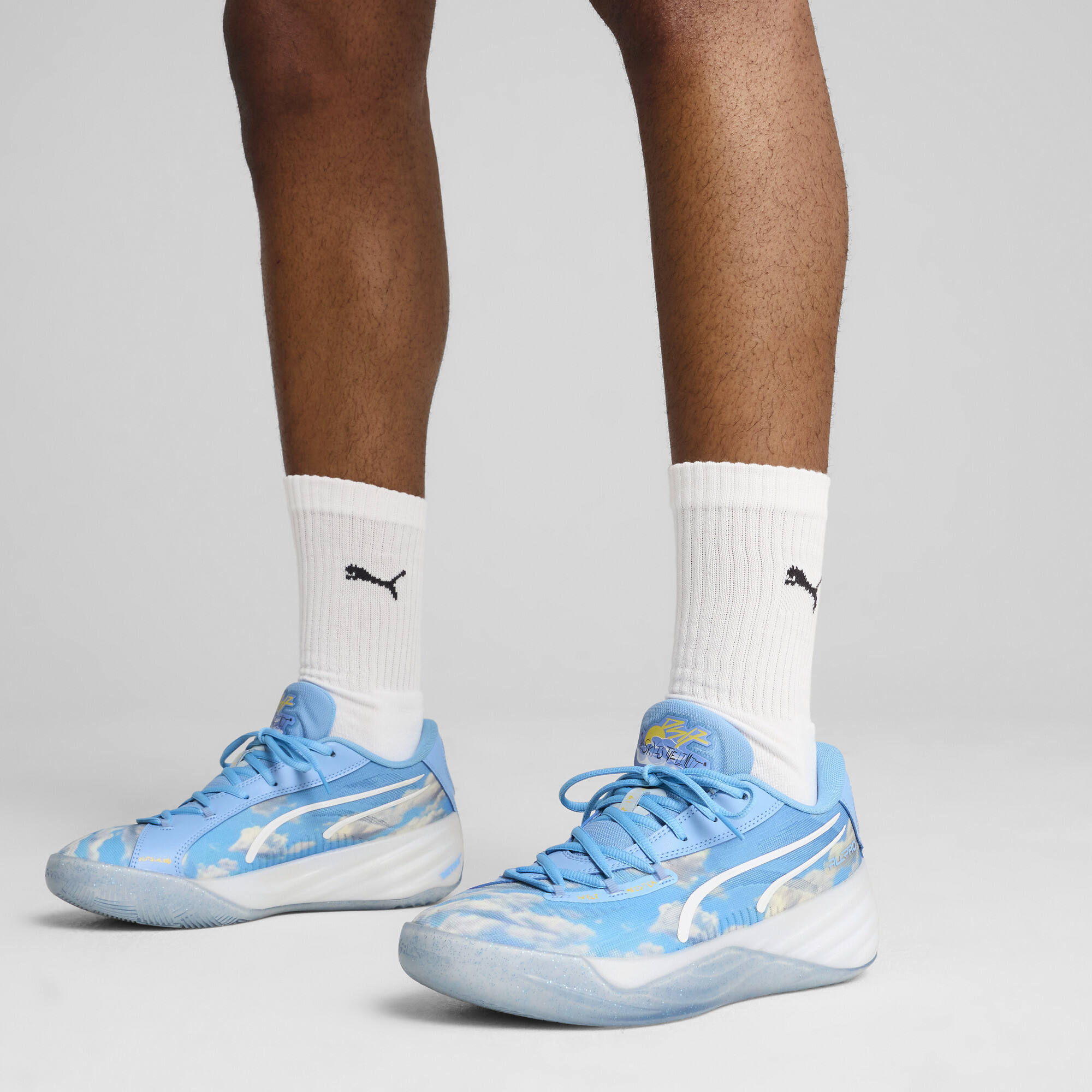 PUMA All-Pro NITROâ¢ Dennis SchrÃ¶der uniseks basketbalschoenen, Blauw/Wit, Maat 42 thumbnail 8