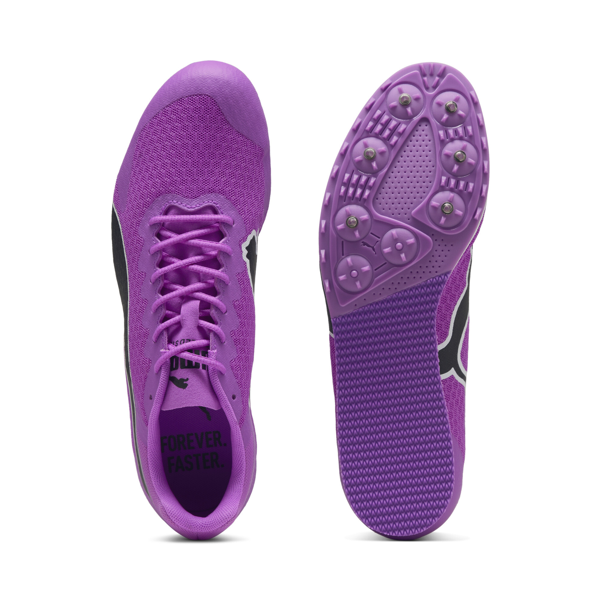 PUMA evoSPEED Star 9 uniseks hardloopschoenen, Zwart/Wit, Maat 44 thumbnail 4