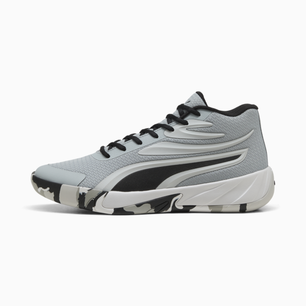 Zapatillas de básquet Court Pro Marble, Cool Mid Gray-PUMA Black, large-ARG