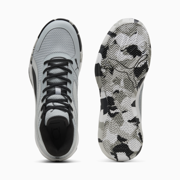 Zapatillas de básquet Court Pro Marble, Cool Mid Gray-PUMA Black, large-ARG