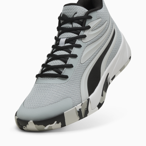 Zapatillas de básquet Court Pro Marble, Cool Mid Gray-PUMA Black, large-ARG