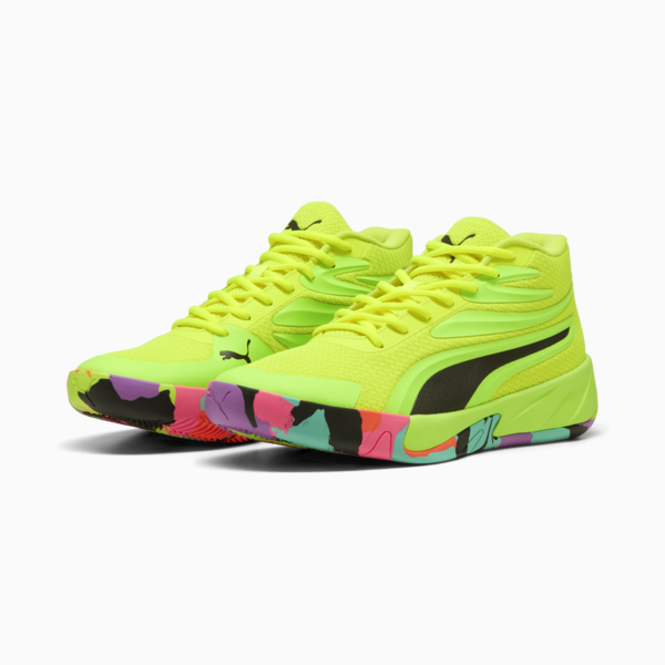 Tenis de básquet Court Pro Marble, Yellow Alert-Green Glare, large-MEX