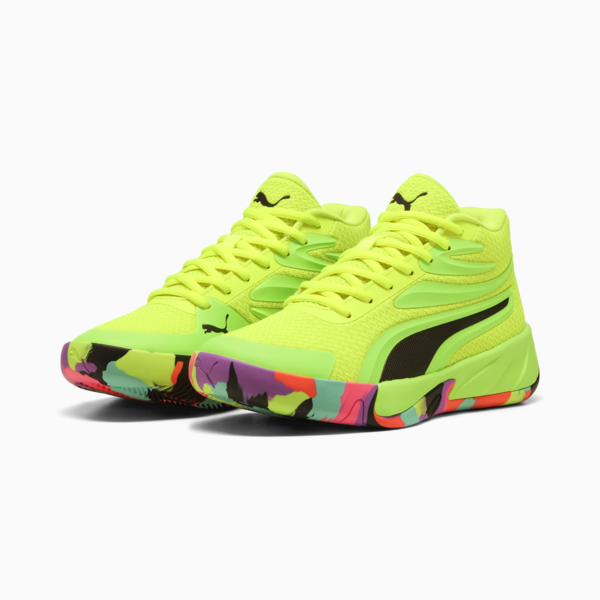 Zapatillas Basketball Court Pro Marble, Yellow Alert-Green Glare, large-ARG