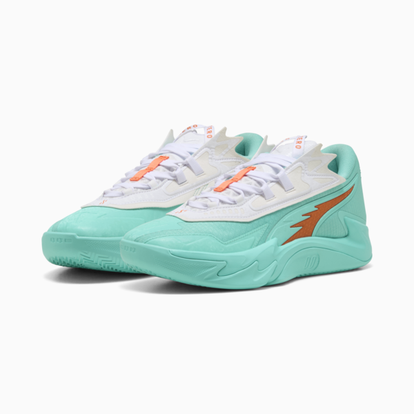 Scoot Zeros II Shift Basketball Shoes Unisex, Aquatic-Orange Poppy, large-ZAF