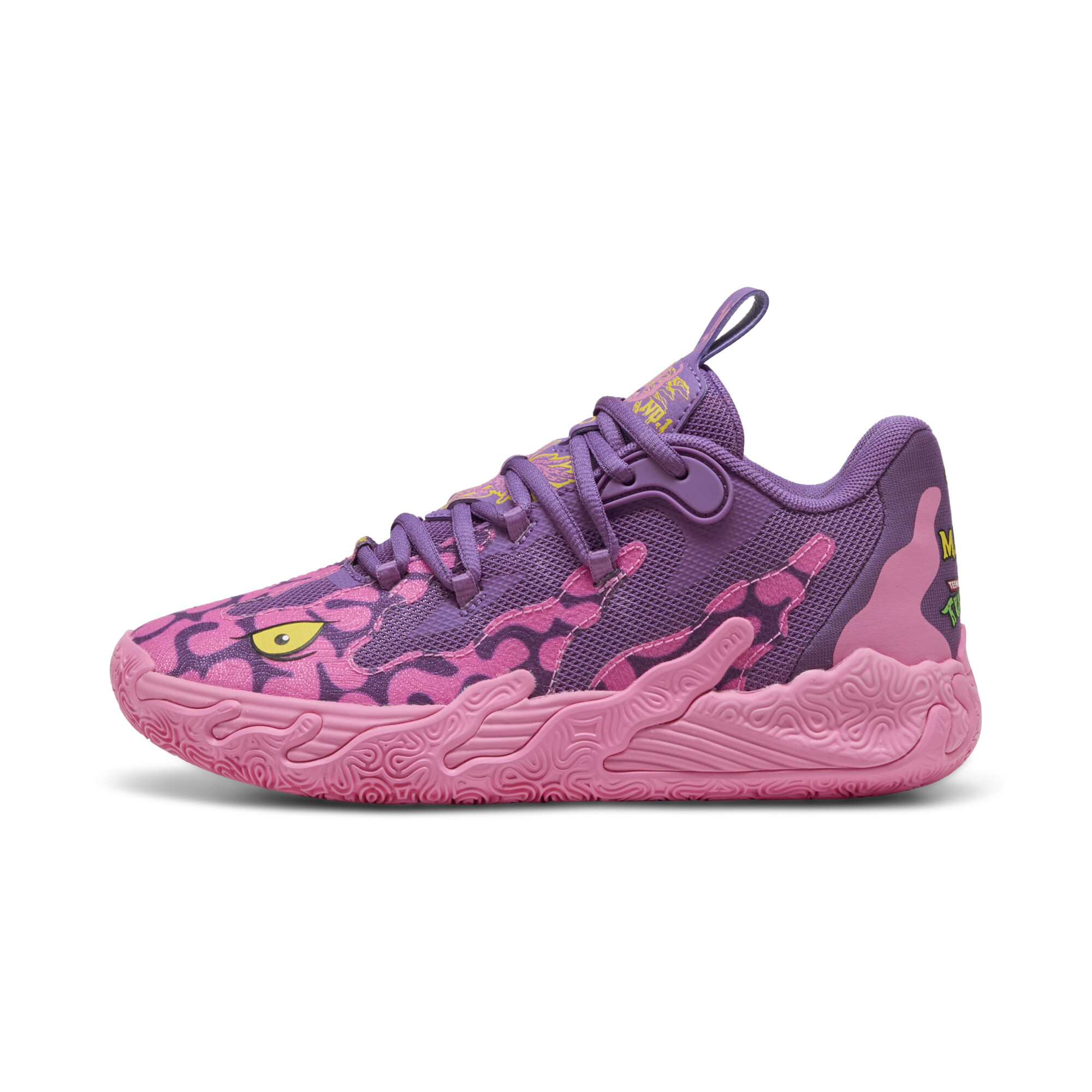 Puma HOOPS x TMNT MB.03 Lo Krang Basketballschuhe Teenager Für Für Kinder | Mit Colorful | Ultra Violet/Fast Pink/Speed ...