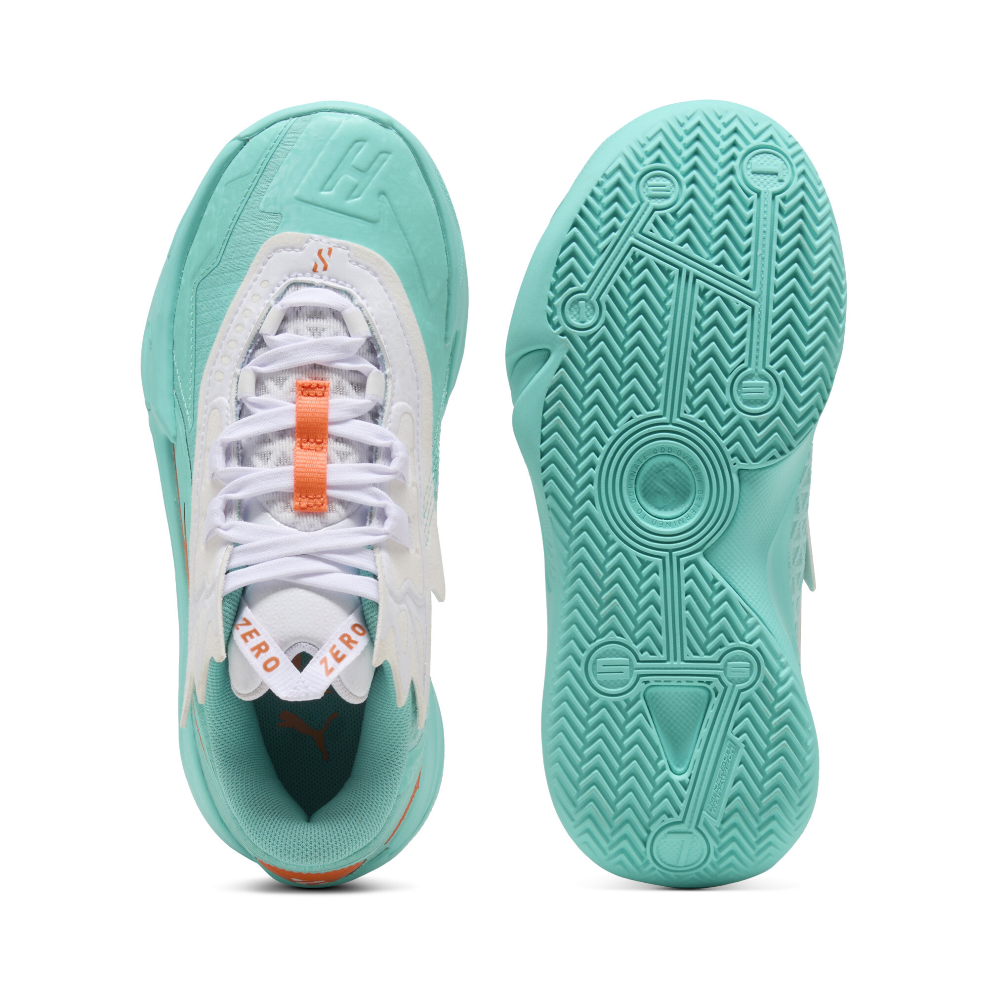 PUMA Scoot Zeros II Shift basketbalschoenen, Oranje, Maat 38,5 thumbnail 4
