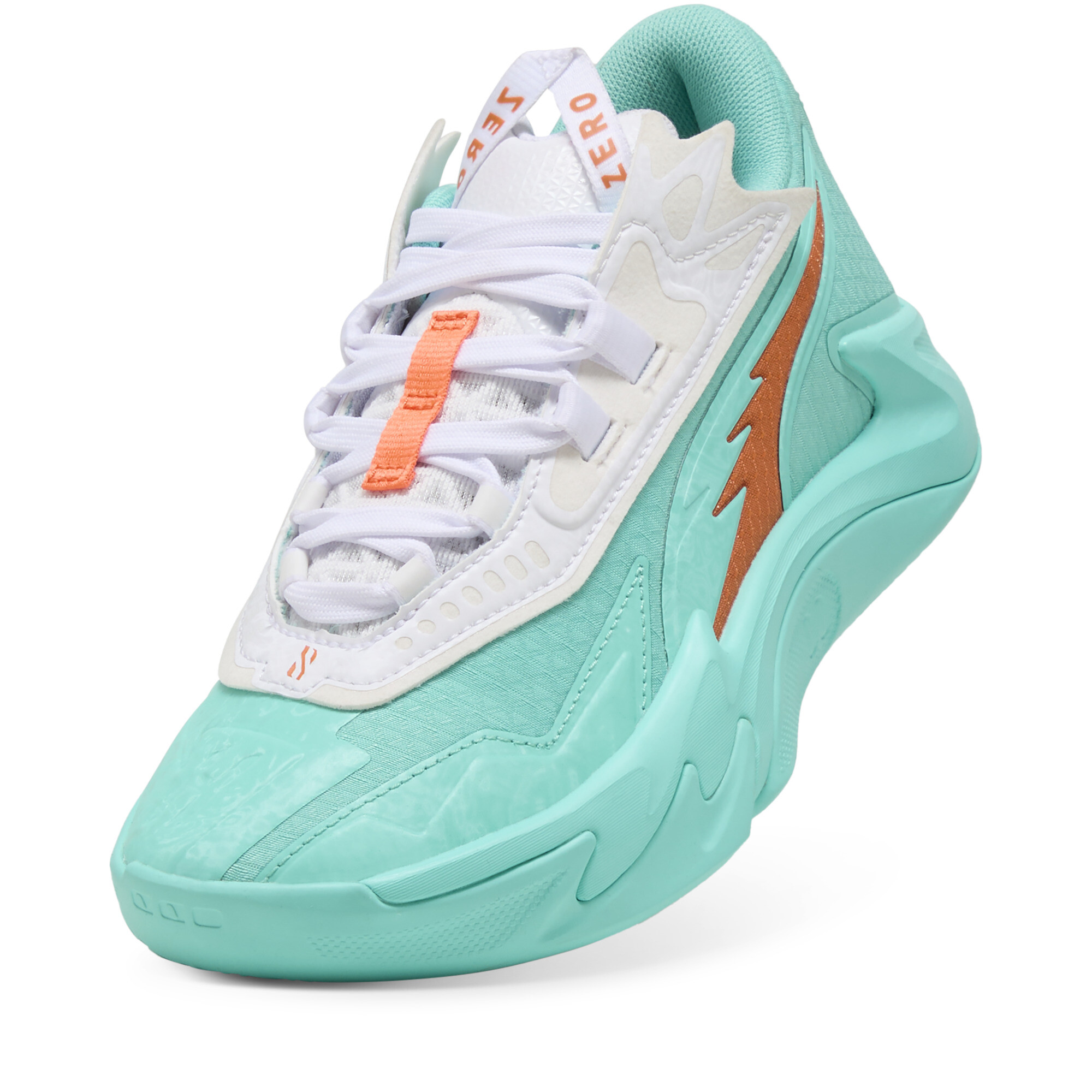 PUMA Scoot Zeros II Shift basketbalschoenen, Oranje, Maat 38,5 thumbnail 2