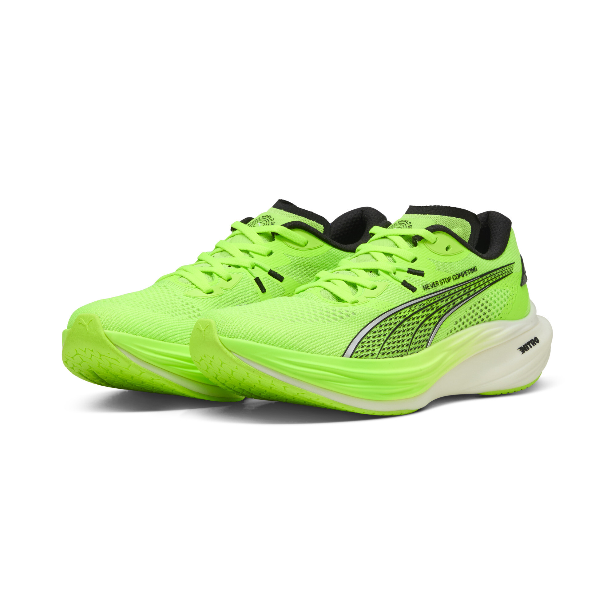 Puma x HYROX Deviate NITRO™ 3 Herren | Green Glare/Black | Größe: 45