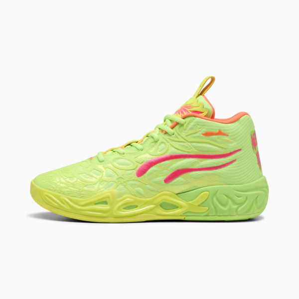MB.04 Gem Basketball Boots Unisex, Yellow Alert-Green Glare-Pink Alert, large-MEX