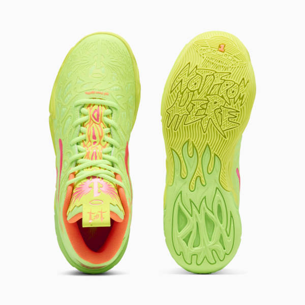 MB.04 Gem Basketball Boots Unisex, Yellow Alert-Green Glare-Pink Alert, large-MEX