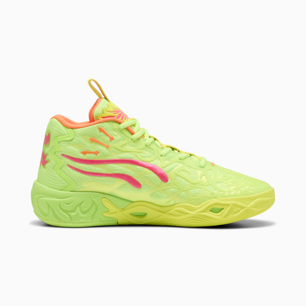 MB.04 Gem Basketball Boots Unisex, Yellow Alert-Green Glare-Pink Alert, large-MEX
