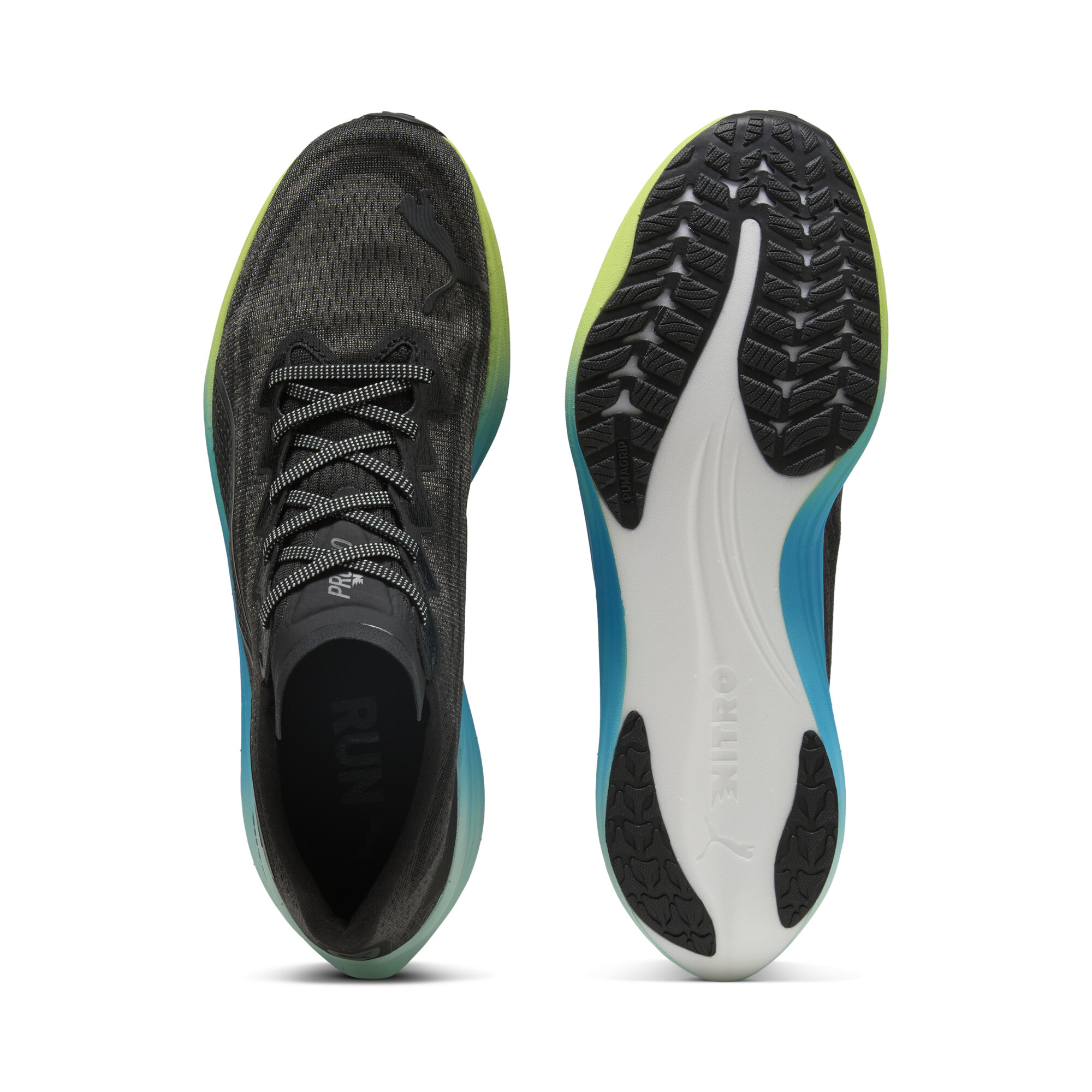 PUMA Propio NITROâ¢ hardloopschoenen voor Heren, Blauw/Zwart, Maat 45 thumbnail 4