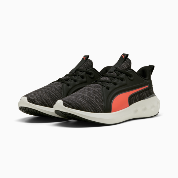 Zapatillas Sofrtide Carson Knit, PUMA Black-Cool Dark Gray-Glowing Red, large-ARG