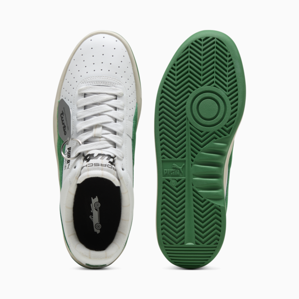 Porsche Legacy GV Special Pinstripe Hero Sneakers, PUMA White-Archive Green, large-ZAF