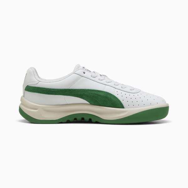Porsche Legacy GV Special Pinstripe Hero Sneakers, PUMA White-Archive Green, large-ZAF