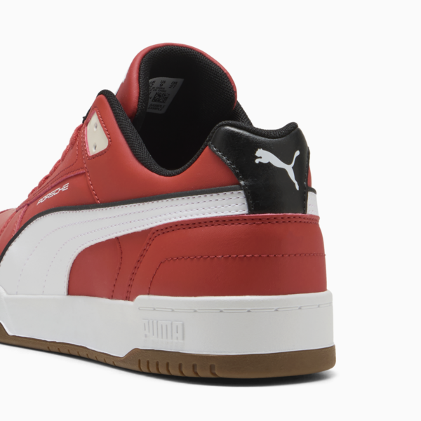 Porsche Legacy RBD Game Low Sneakers, Red Fire-PUMA White, large-ZAF