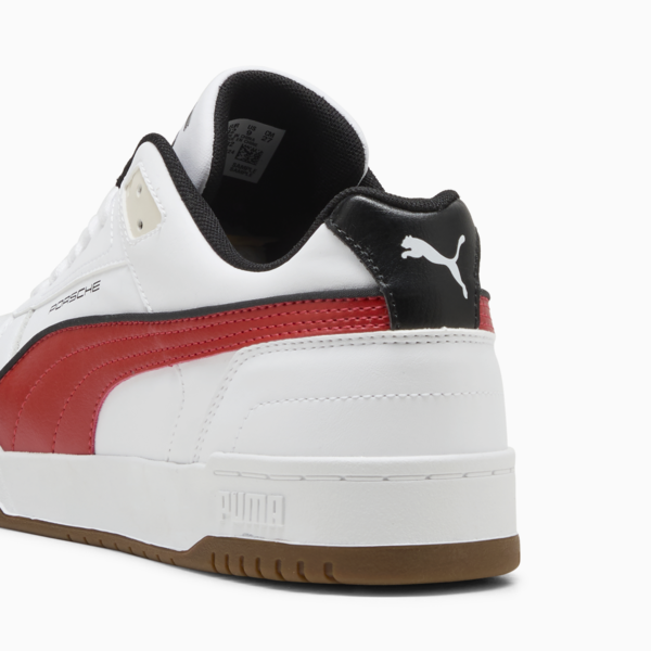 Tenis Porsche Legacy Rebound Game, PUMA White-Red Fire, large-MEX