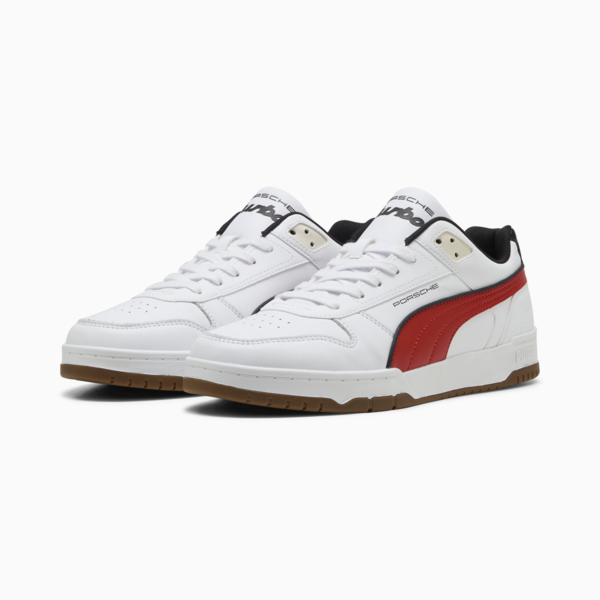 Tenis Porsche Legacy Rebound Game, PUMA White-Red Fire, large-MEX