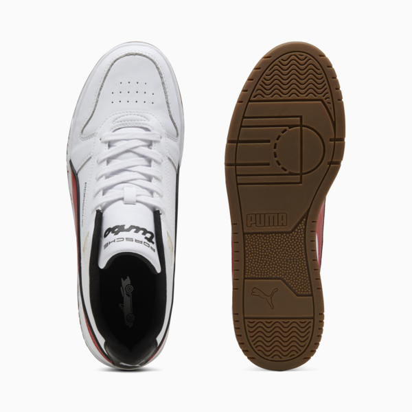 Tenis Porsche Legacy Rebound Game, PUMA White-Red Fire, large-MEX