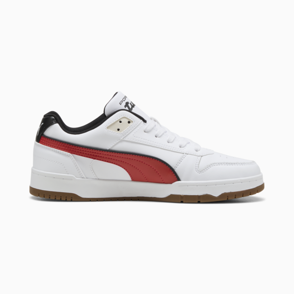 Tenis Porsche Legacy Rebound Game, PUMA White-Red Fire, large-MEX