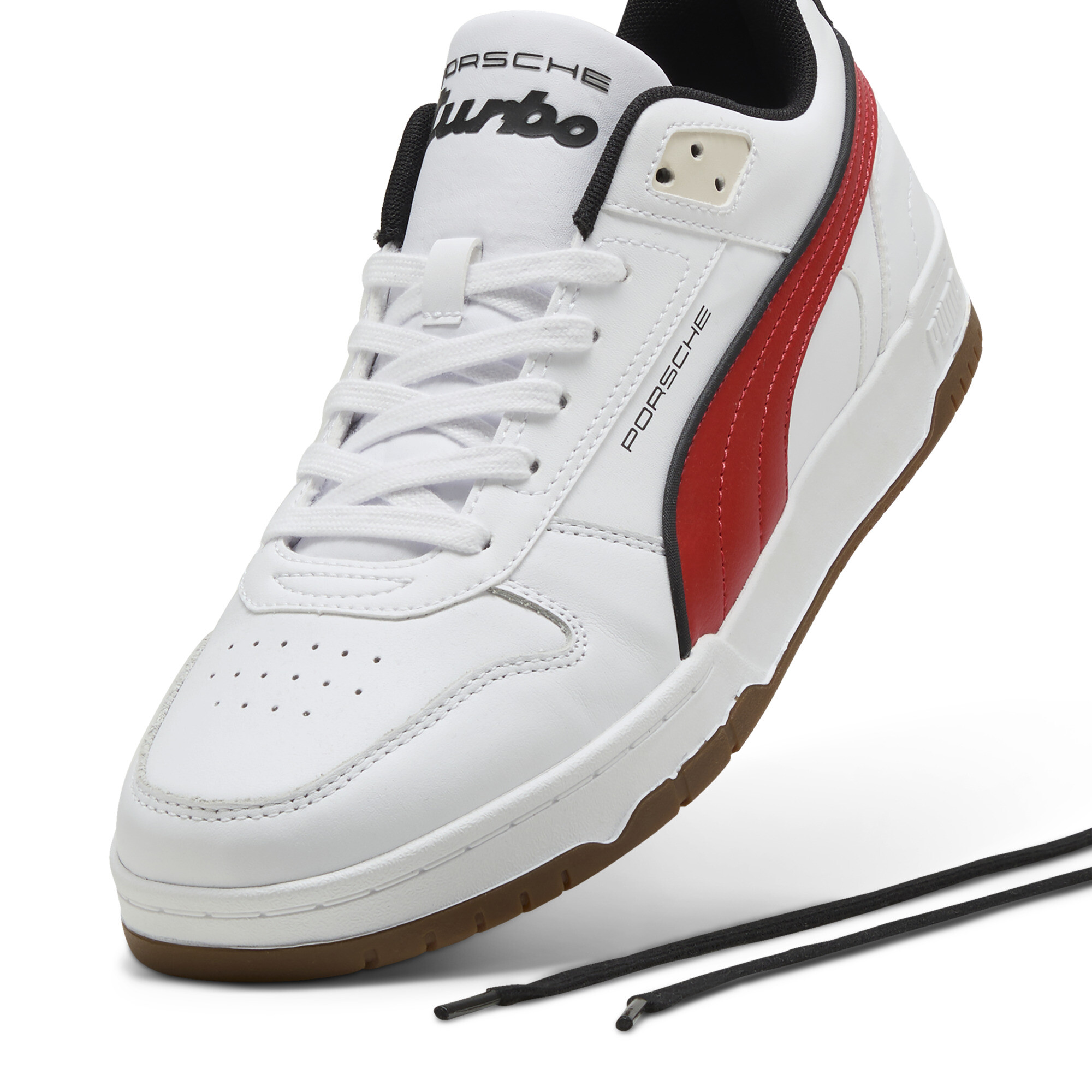 Porsche Legacy RBD Game lage sneakers, Rood/Wit, Maat 40 | PUMA