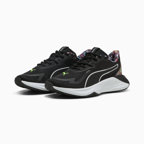 PWR Hybrid Tropical All-Over Print Training Shoes Women, PUMA Black-Aquatic-PUMA White, large-ZAF
