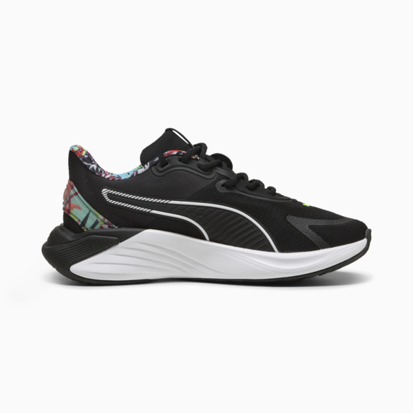 PWR Hybrid Tropical All-Over Print Training Shoes Women, PUMA Black-Aquatic-PUMA White, large-ZAF