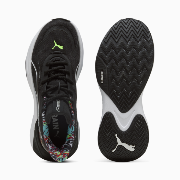 PWR Hybrid Tropical All-Over Print Training Shoes Women, PUMA Black-Aquatic-PUMA White, large-ZAF