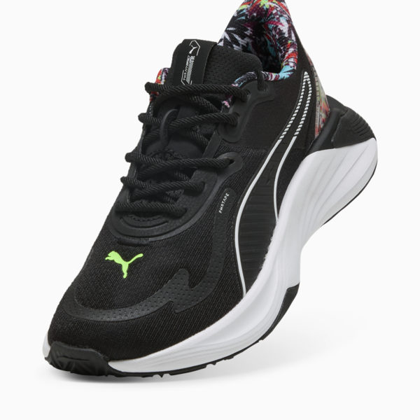 PWR Hybrid Tropical All-Over Print Training Shoes Women, PUMA Black-Aquatic-PUMA White, large-ZAF