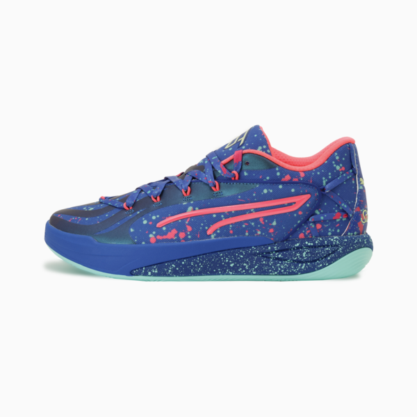 Stewie 4 Night Vision Basketball Shoes Women, Vivid Blue-Electric Peppermint, large-MEX