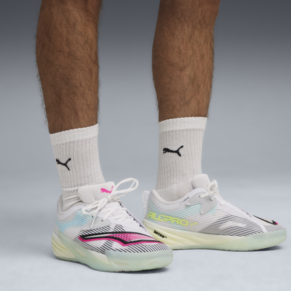 All-Pro NITRO™ 2 Basketball Shoes Unisex, PUMA White-Mint Melt, large-ZAF