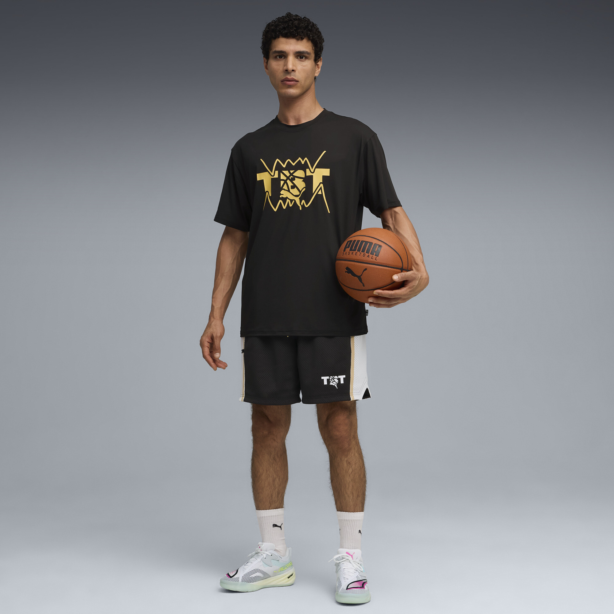 PUMA All-Pro NITROâ¢ 2 uniseks basketbalschoenen, Wit, Maat 41 thumbnail 8